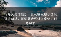 很多人没注意到：世预赛出现训练风波后首战，葡萄牙表现让人意外，训练风波